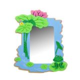Зеркало настенное детское "Лягушонок на листике"