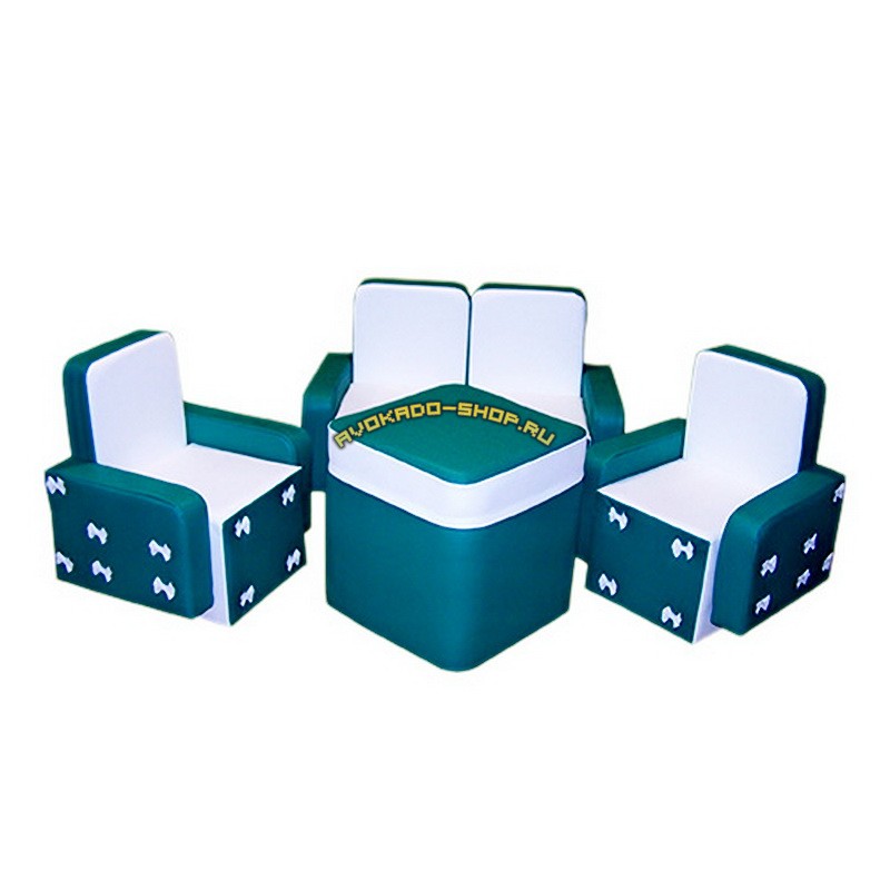 Комплект мягкой игровой мебели "Бантик" со столом