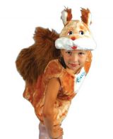 Детский карнавальный костюм "Белочка с жилетом"