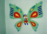 Мягкий детский дидактический модуль - набор   "Бабочка-пенал"