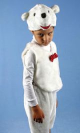 Детский карнавальный костюм "Белый медведь"