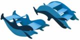 Детская игровая мебель качалка лесенка  Дельфин