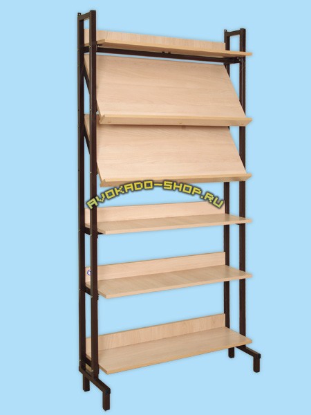 Шкаф-стеллаж комбинированный для учебных пособий для библиотек школы