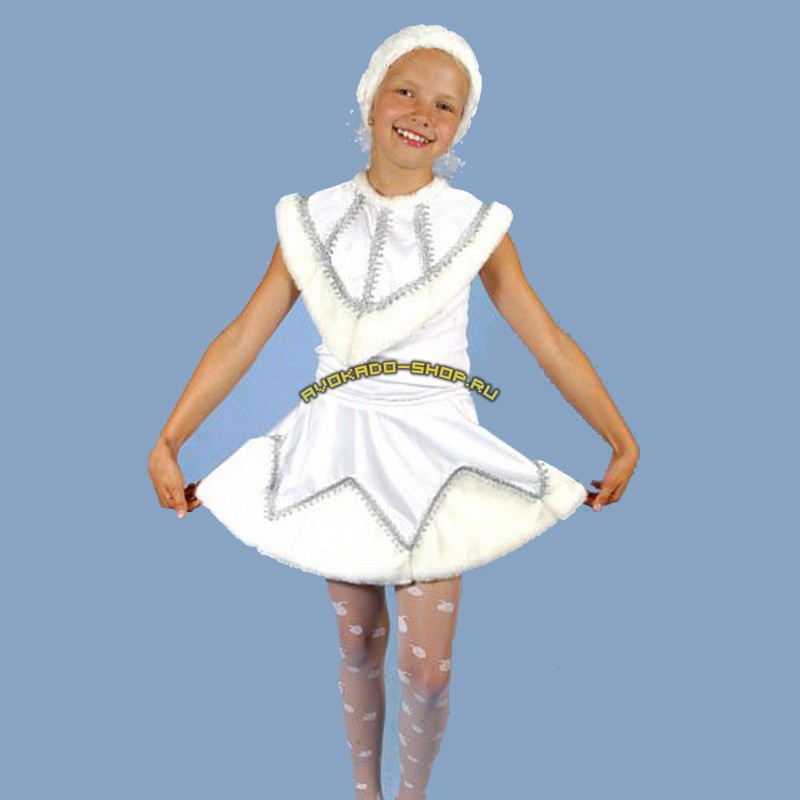 Детский карнавальный костюм "Снежинка"